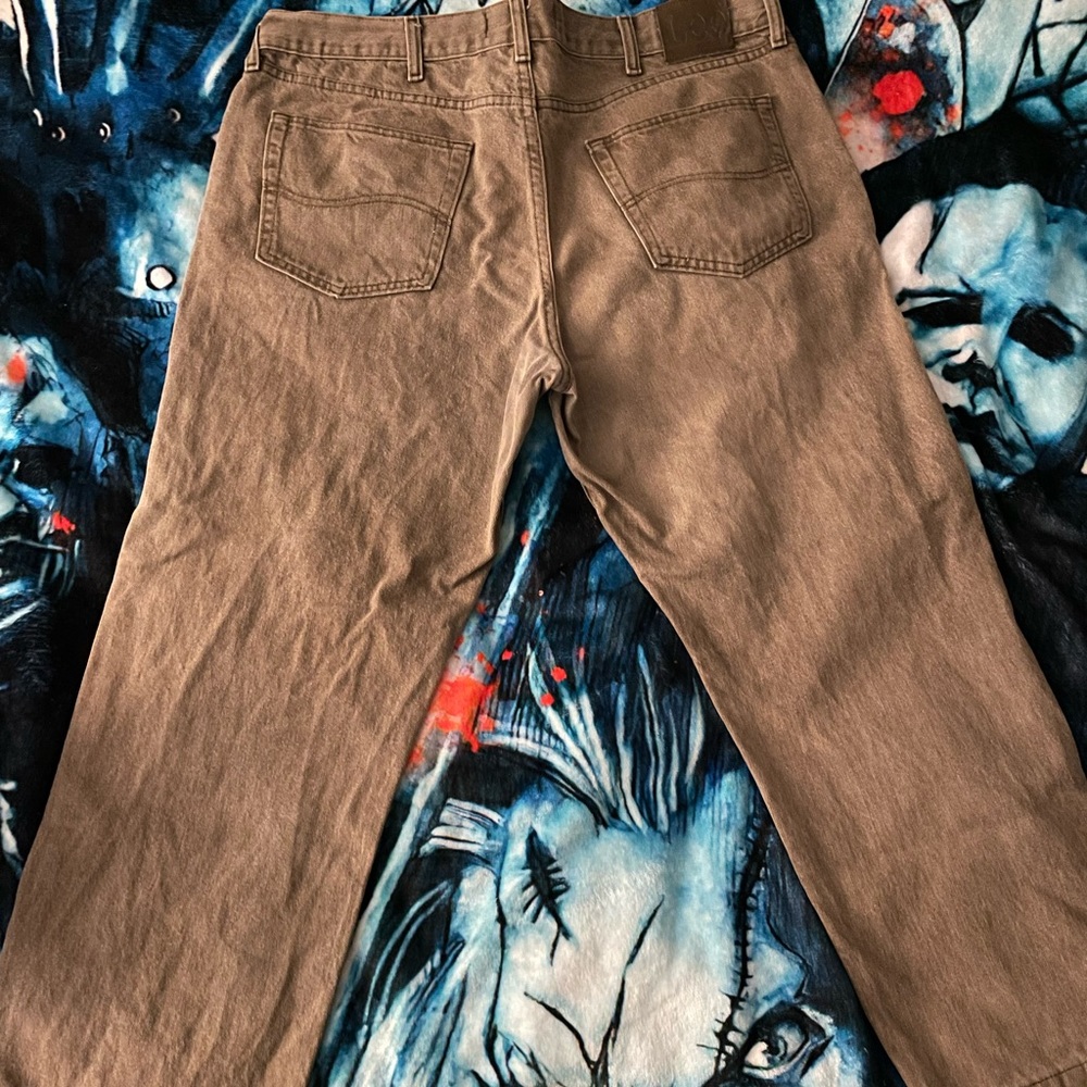 Lee Jeans Brown Tan Size 40x30 Relaxed Fit Mens - Picture 2 of 6